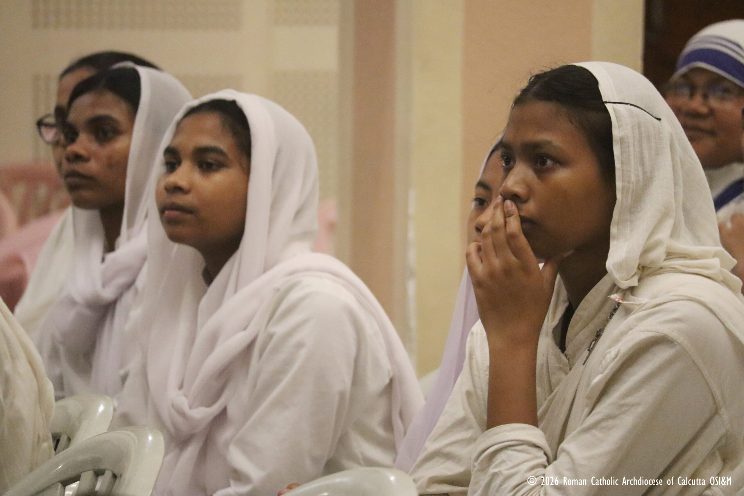 Over 200 people, including many Missionaries of Charity nuns and novices, attend the premiere of the new documentary “Mother Teresa — Prophet of Compassion” on Sept. 5, 2026, hosted by the Archdiocese of Kolkata. | Credit: Farrell Shah, communications director, Calcutta Archdiocese