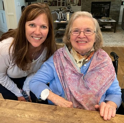 Teresa Rodriguez with her mother, Marian Buchheit. Credit: Paul Buchheit