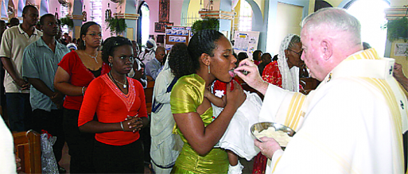 Celebrating Christmas Mass