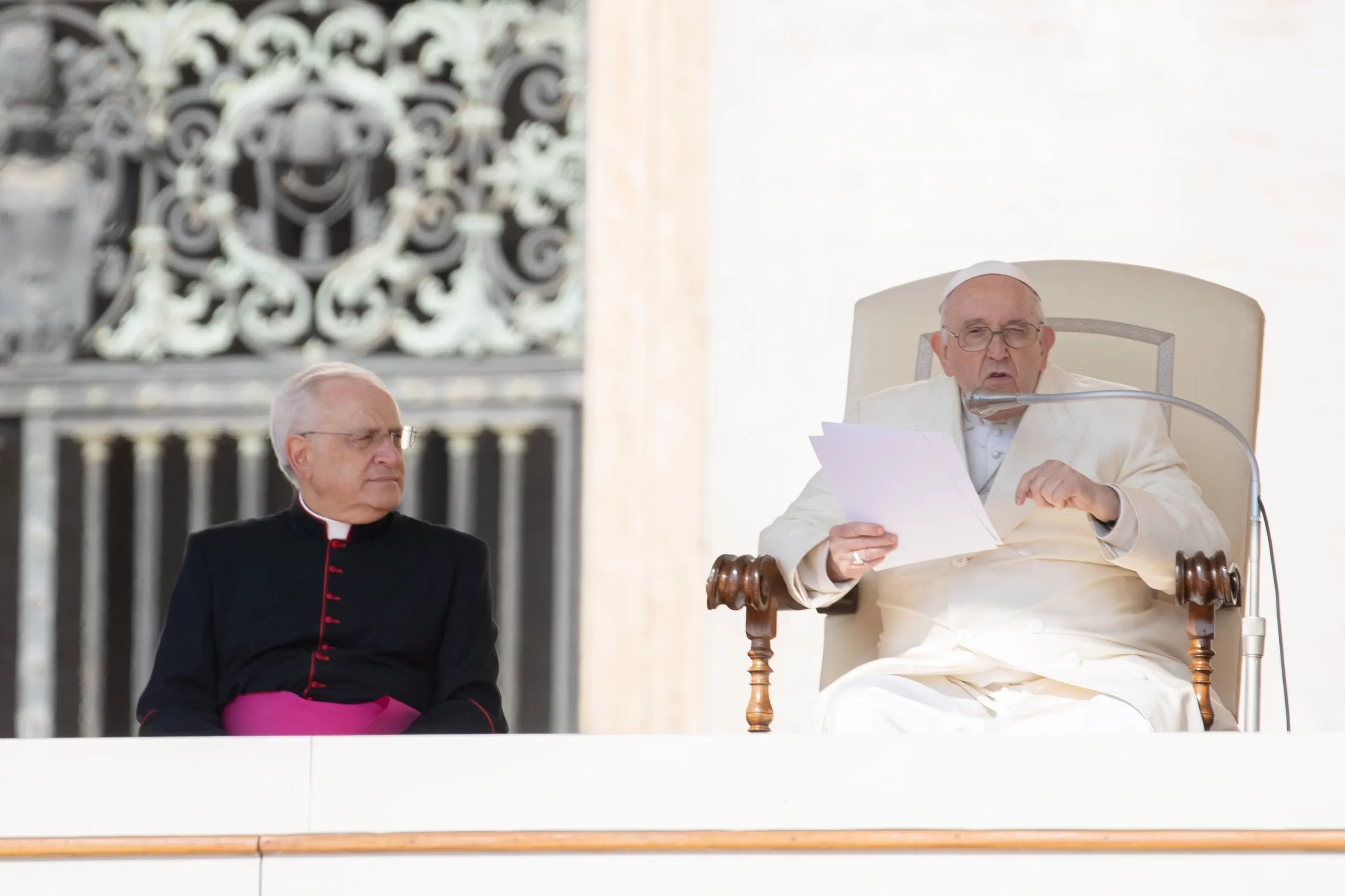 Pope Francis' general audience of April 19, 2023. Daniel Ibanez/CNA