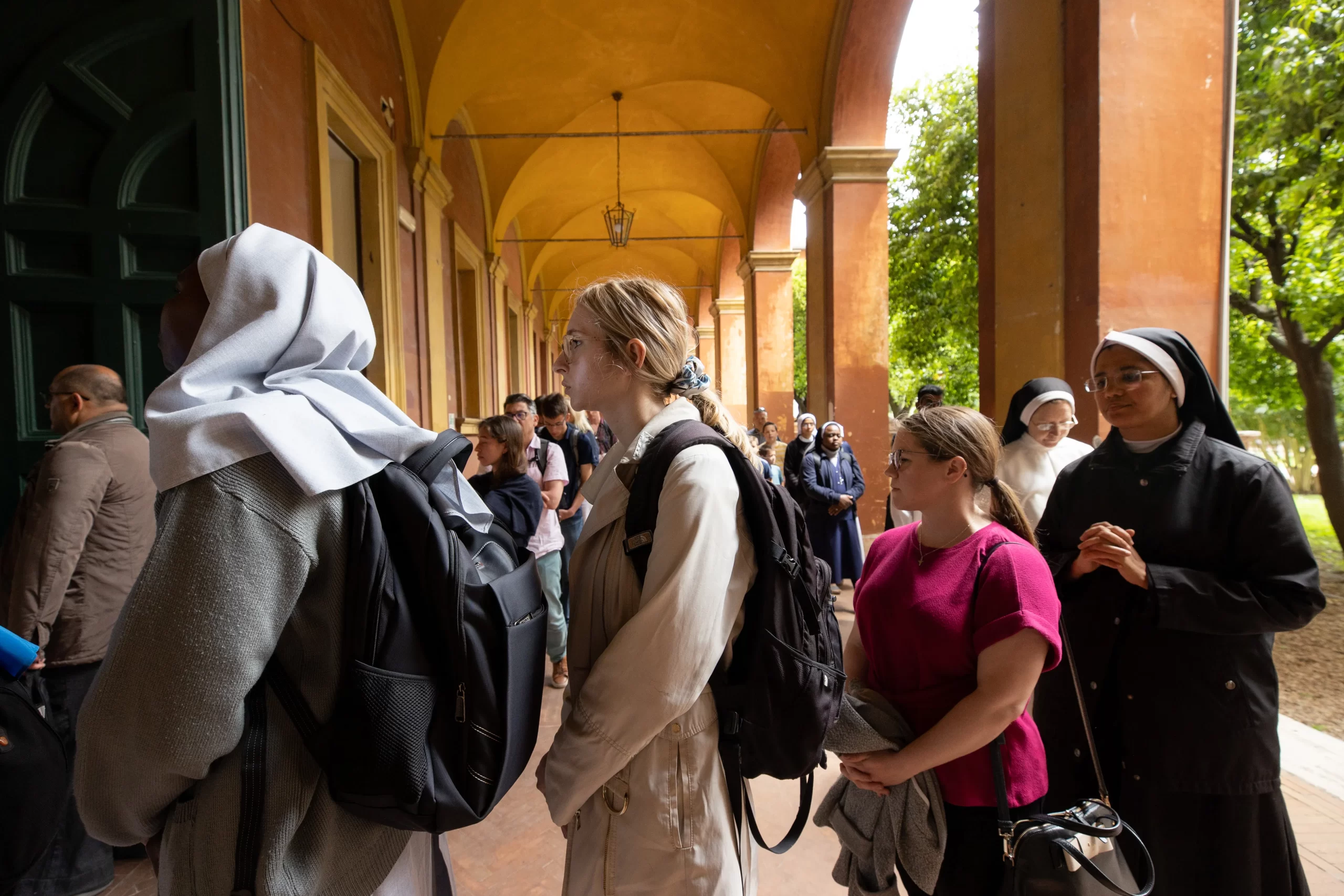 Cardinal James Michael Harvey presided over a eucharistic procession at the University of St. Thomas Aquinas, the Angelicum, in Rome on May 11, 2023. The 22nd edition of the annual procession was attended by about 130 students, faculty, and community members. Credit: Daniel Ibañez/CNA