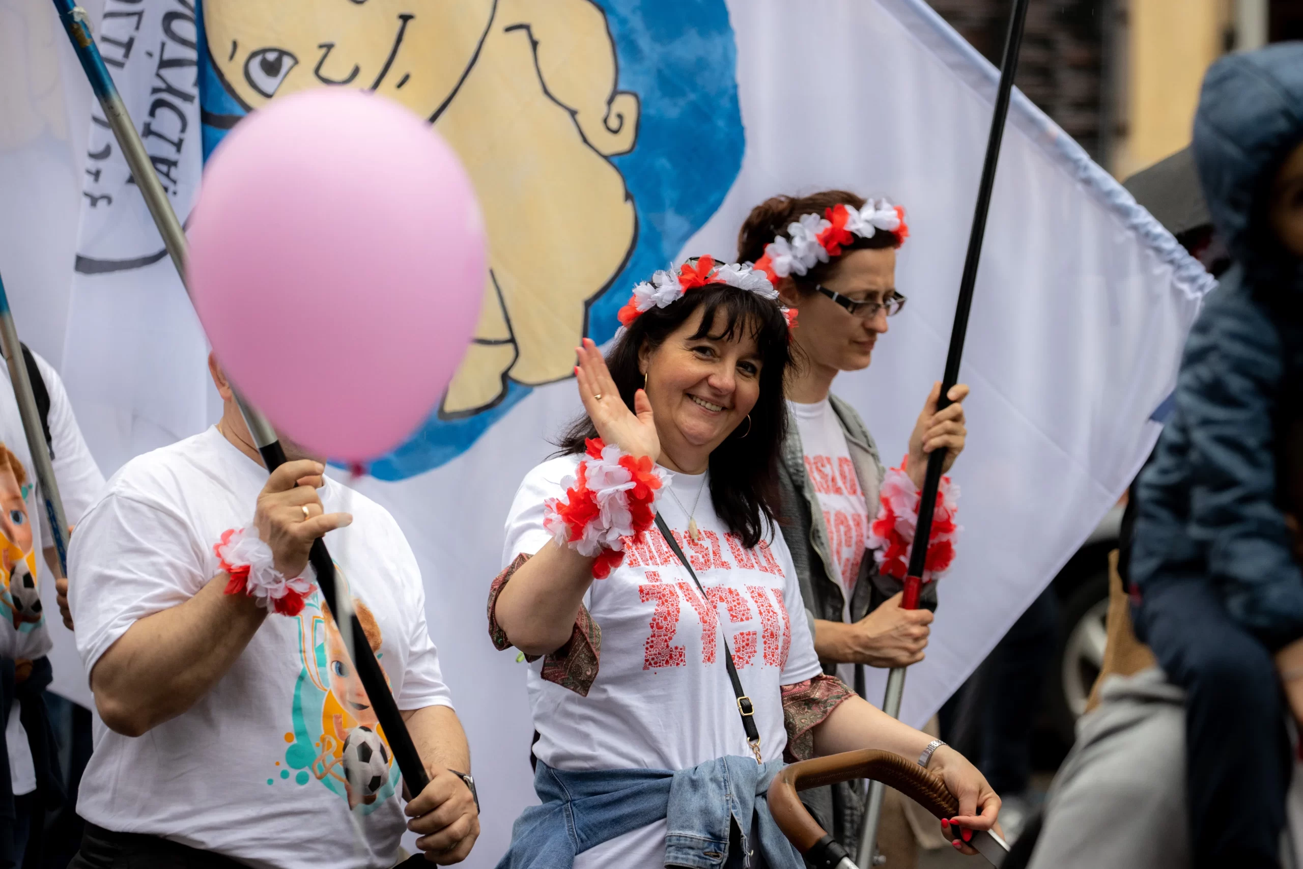 Marchers in Italy's national "Demonstration for Life" in central Rome on May 20, 2023. Daniel Ibanez/CNA