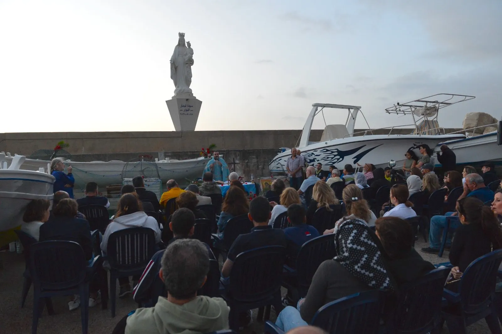 Joe Abdel Sater, a swimming instructor in the seaside town of Bouar, Lebanon, built the world's largest rosary on the ocean. With the help of family and friends, his vision took shape and was launched on May 11, 2024, during the feast of Our Lady of the Seas. Credit: Joe Abdel Sater