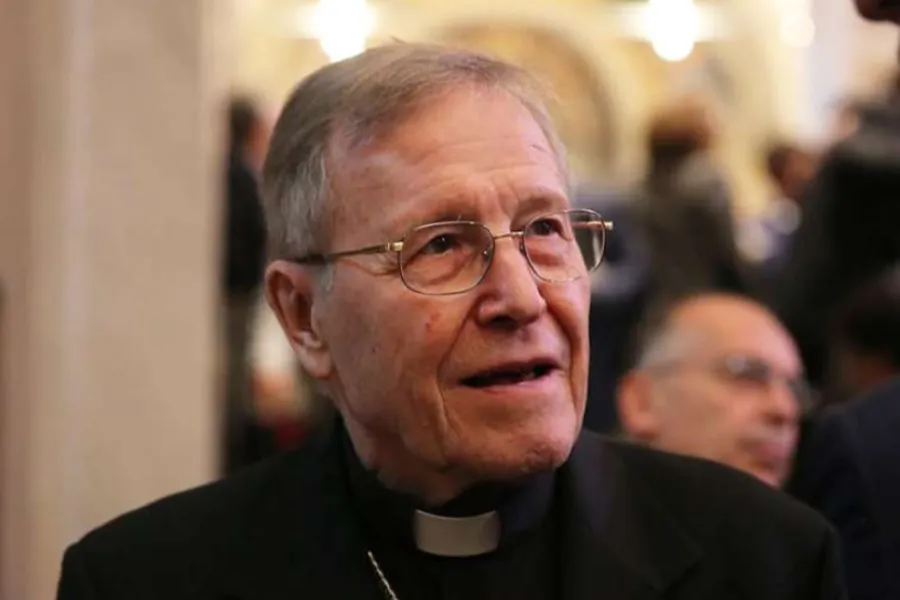 Cardinal Walter Kasper. Credit: CNA/Bohumil Petrik