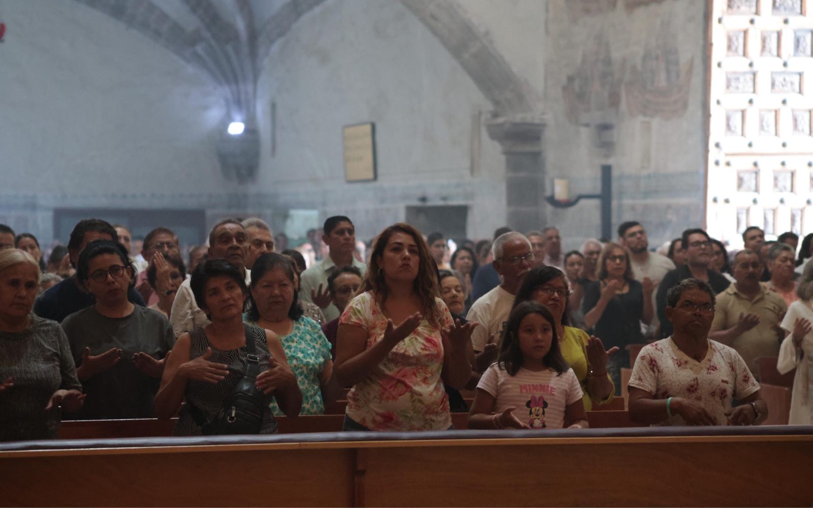 The faithful attend Mass at the Cuernavaca Cathedral on Aug. 30, 2026. | Credit: Photo courtesy of the Diocese of Cuernavaca