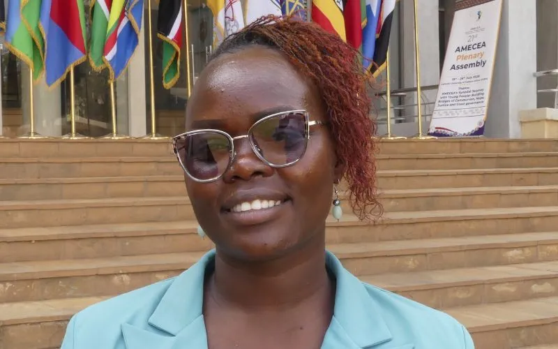 Georgette George Wani, a youth delegate representing the Sudan and South Sudan Catholic Bishops’ Conference at AMECEA, July 20, 2026. | Credit: ACI Africa