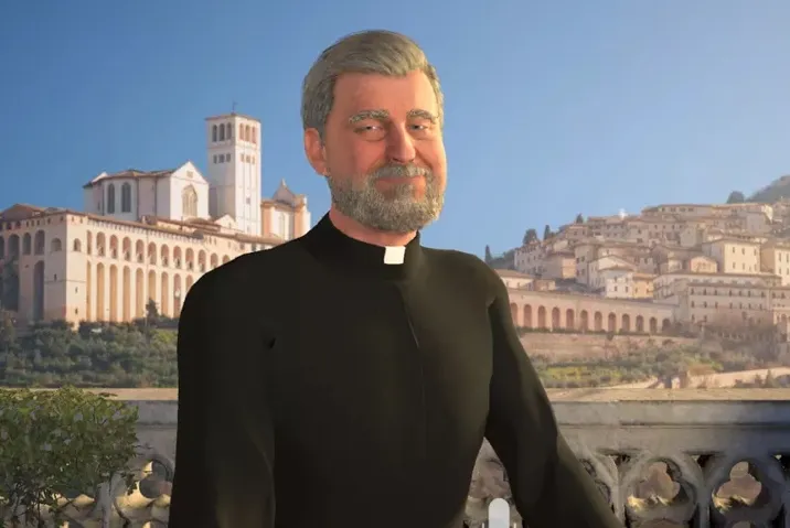 Father Justin, Catholic Answers' short-lived AI priest. Credit:  Catholic Answers / Screenshot