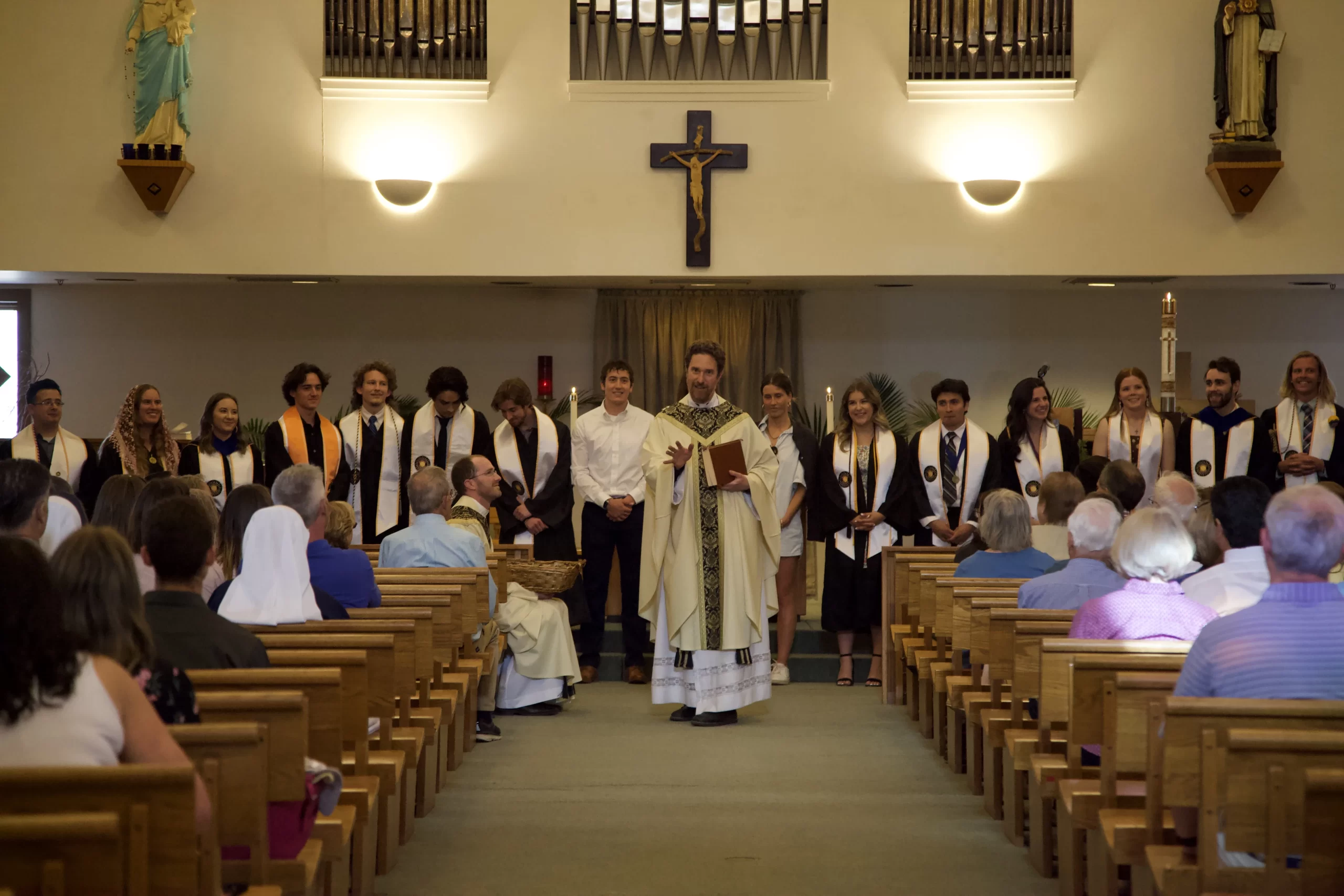 Father Peter Mussett has been assigned to St. Thomas Aquinas Parish in Boulder, Colorado, since 2006. While it seems counterintuitive for a parish in a highly secularized city like Boulder to be home to a vibrant community of faith, St. Tom’s has earned a reputation as a diamond in the rough. Credit: Denver Catholic