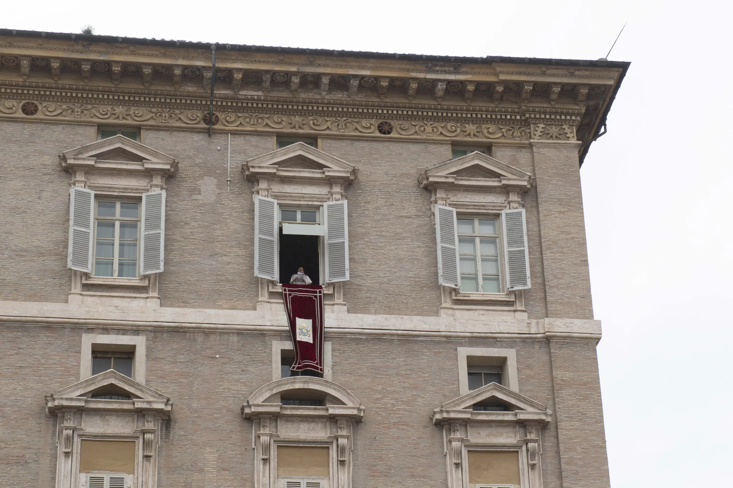 Pope Francis delivers the Angelus address on March 10, 2024. Vatican Media