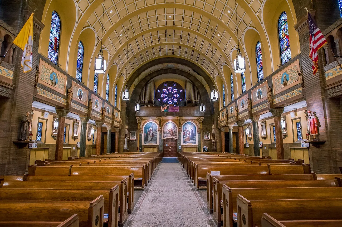 The nave of St. Casimir Church in Buffalo, New York. Credit: Michael Shriver/buffalophotoblog.com