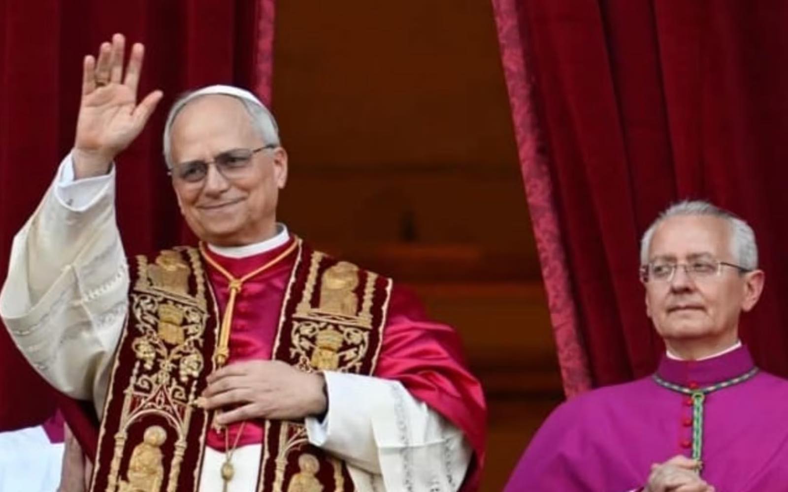 Pope Leo XIV gives his blessing from the central balcony of St. Peter’s Basilica following his election on May 8, 2025. | Credit: Vatican Media