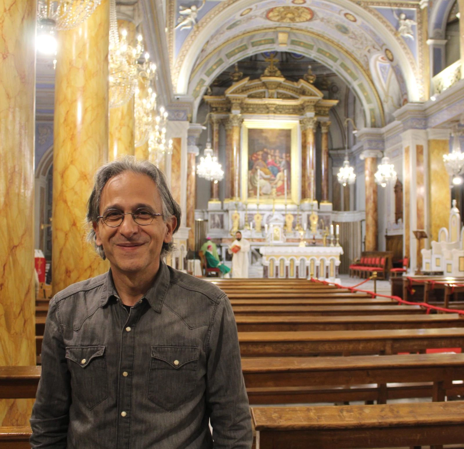 Sleiman Saikali, who has lived in Turkey for 30 years also traveled to İznik to sing for the pope during the historic commemoration of the Council of Nicaea on Nov. 28, 2025. Credit: Romy Haber