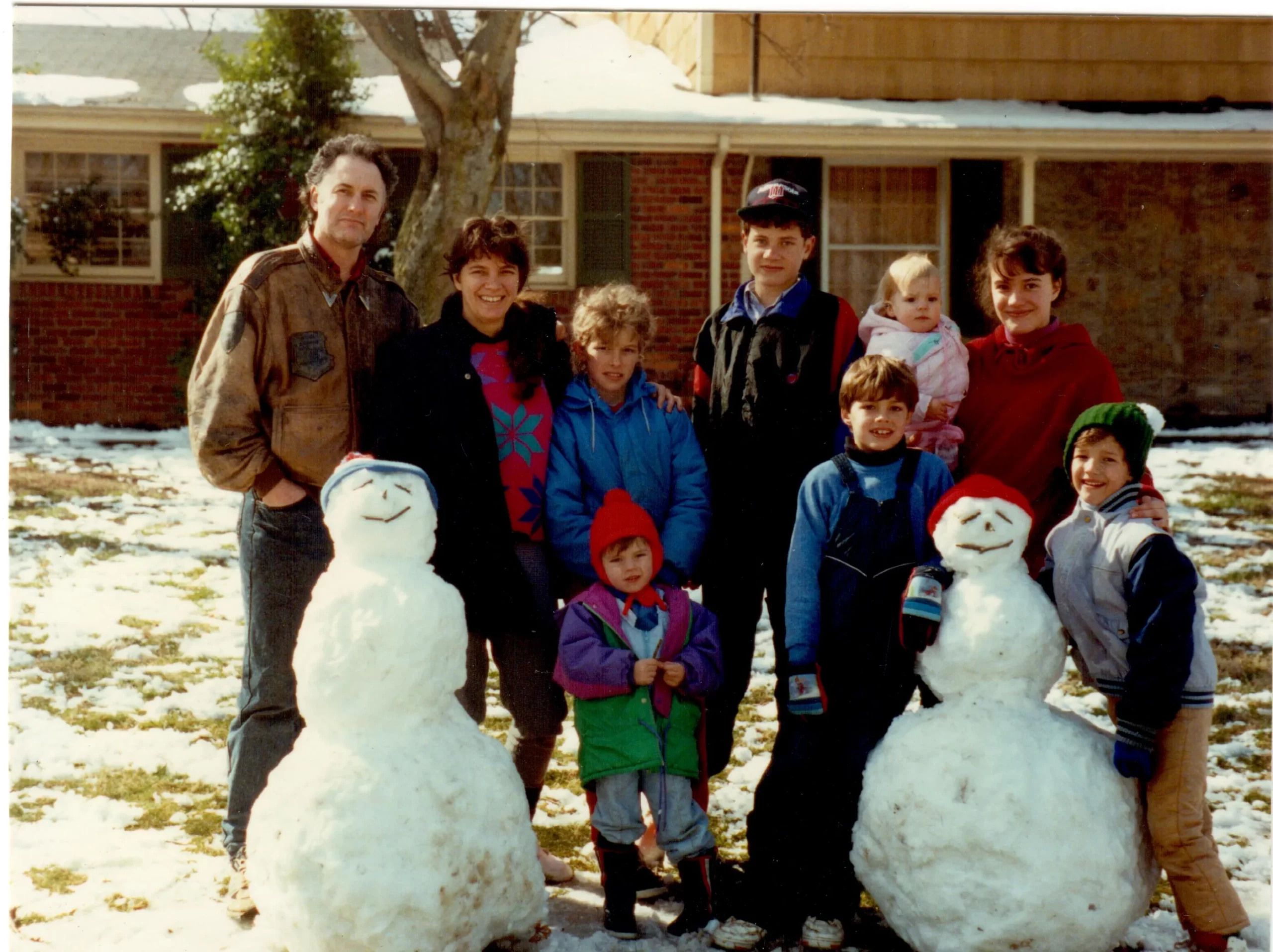 The real-life Smallbone family outside their home in Nashville, Tennessee. Credit: Smallbone Management