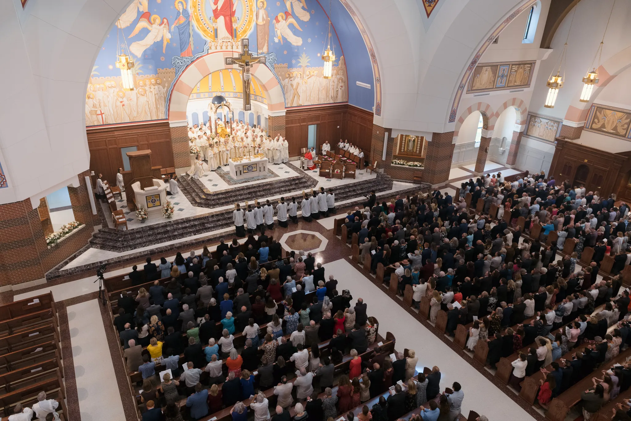 Mass of Consecration in St. Mary’s Catholic Center in College Station, Texas. Credit: Courtesy of St. Mary’s Catholic Center