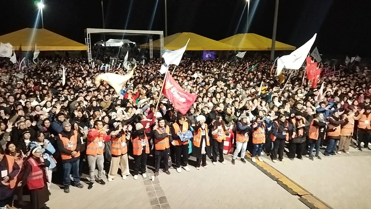 Young people at the Shrine of Our Lady of Chapi. Credit: Archdiocese of Arequipa